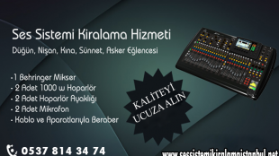 2 Hoparlörlü Ses Sistemi