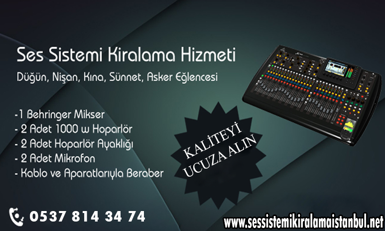 2 Hoparlörlü Ses Sistemi