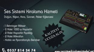 Suadİye ses sistemi kiralama fiyatları istanbul